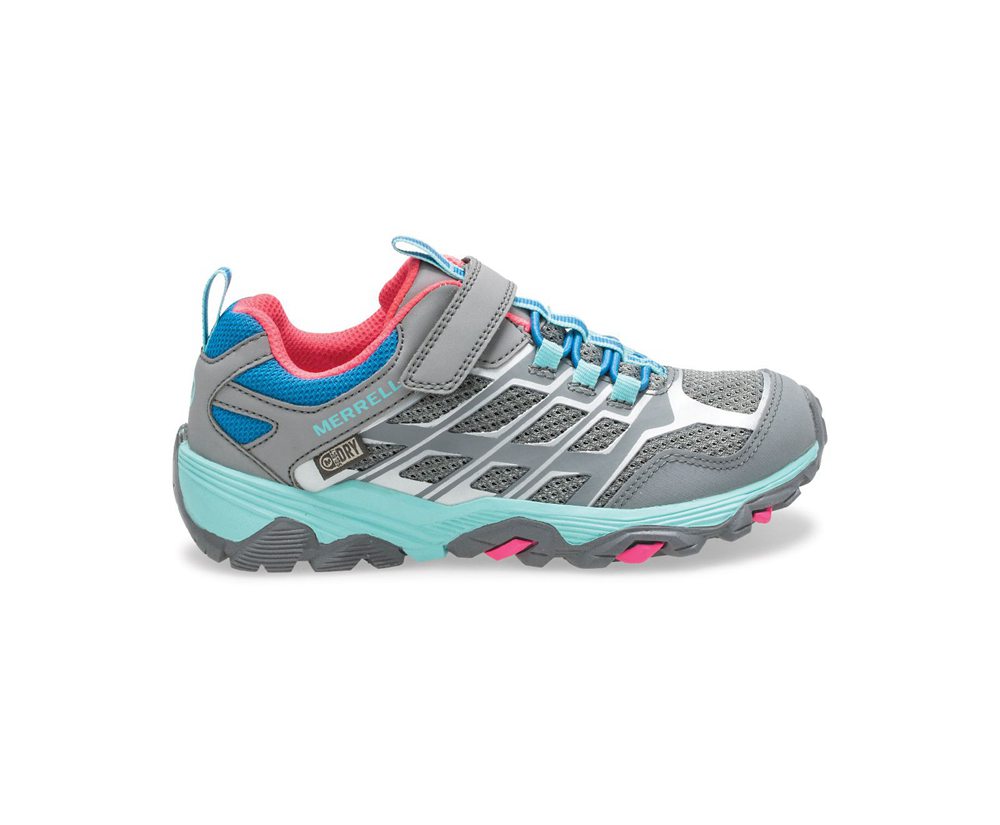 Tenis Criança - Merrell Moab Fst Baixo A/C Waterproof - Cinzentas - JHG798650